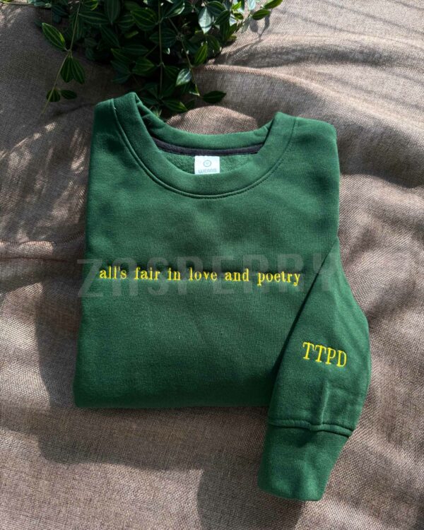 The Tortured Poets Department Taylor Swift – Embroidered Sweatshirt