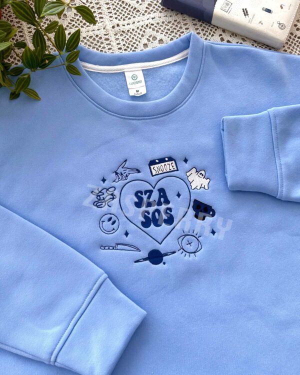 SZA SOS Album – Embroidered Sweatshirt