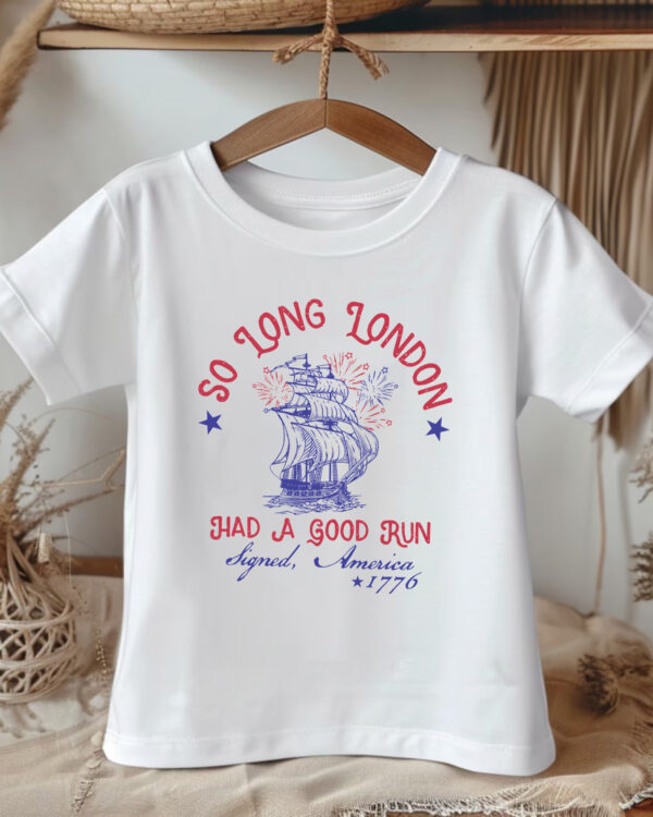 So Long London 4th Of July Kids – Shirt