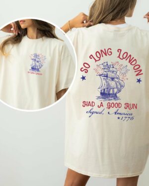 2 Sides So Long London 4th Of July – Shirt