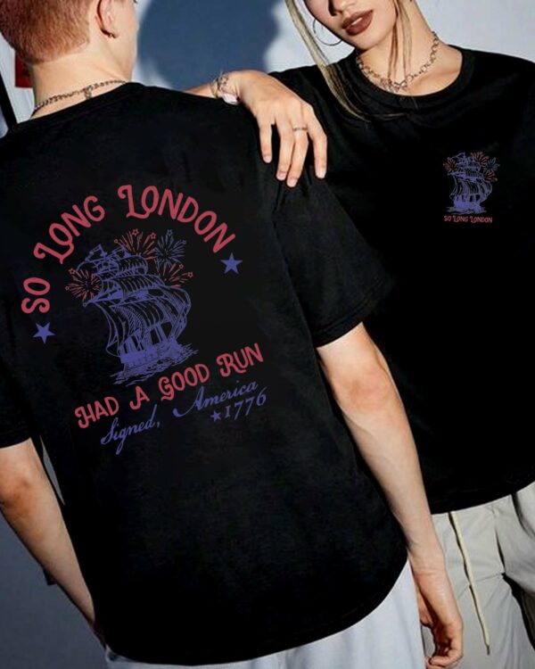 2 Sides So Long London 4th Of July – Shirt