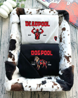 Deadpool and Dog Pool Full Version – Embroidered Sweatshirt