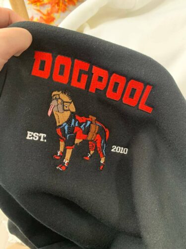 Deadpool and Dog Pool Full Version - Embroidered Sweatshirt photo review