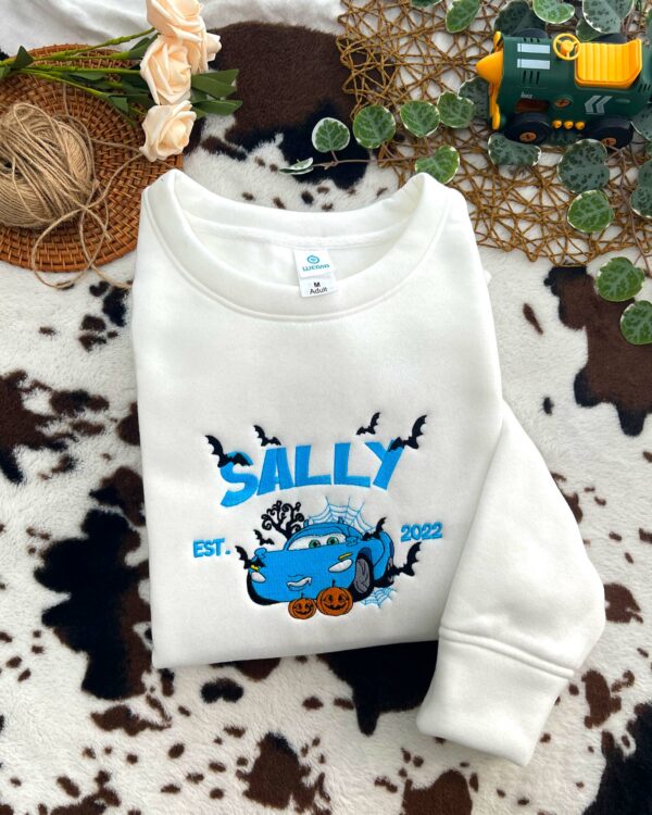 Halloween McQueen & Sally & Matter Cars – Embroidered Sweatshirt