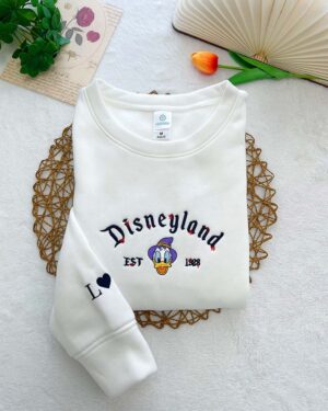 Disneyland Donald Duck & Goofy – Embroidered Sweatshirt