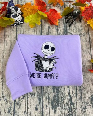 Jack & Sally Ver 3- Embroidered Sweatshirt