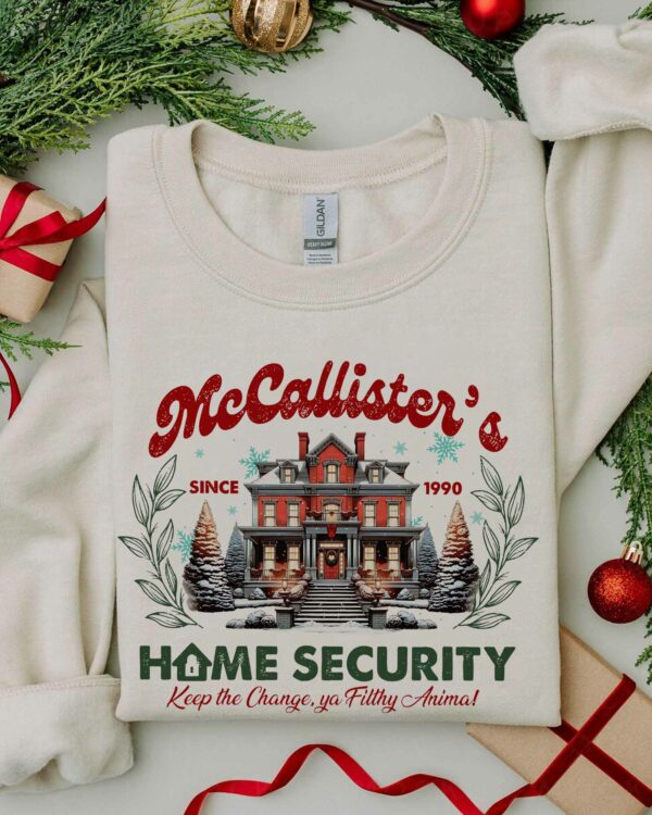 McCallister’s Home Security Home Alone –  Christmas Sweatshirt