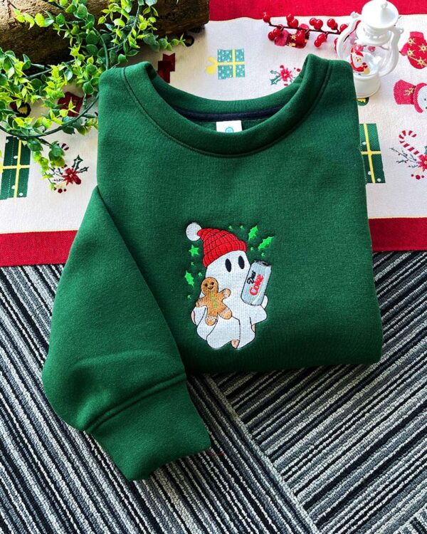 Boo Christmas Drink – Embroidered Sweatshirt