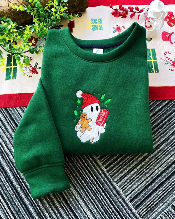 Boo Christmas Drink – Embroidered Sweatshirt