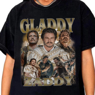 Gladdy Zaddy Gladiator 2 Pedro Pascal Vintage – Shirt