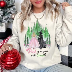 Pink goes good with Green Wicked Movie –  Sweatshirt