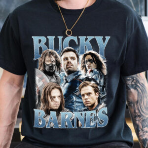 Bucky Barnes The Winter Soldier, Sebastian Stan – Tshirt