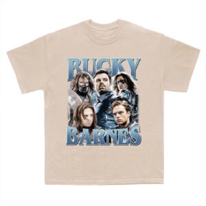 Bucky Barnes The Winter Soldier, Sebastian Stan – Tshirt