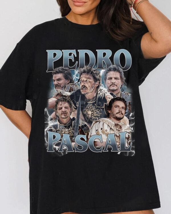 Pedro Pascal Blue Vintage – Shirt