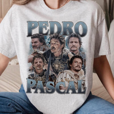Pedro Pascal Blue Vintage – Shirt