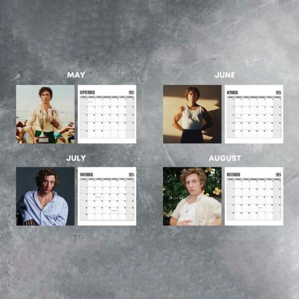 A Year Of Jeremy Allen White Calendar 2025 – Yes Chef The Bear