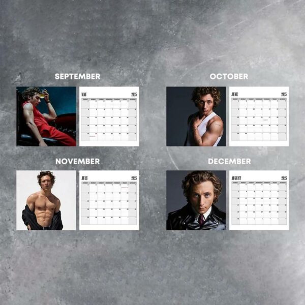 A Year Of Jeremy Allen White Calendar 2025 – Yes Chef The Bear