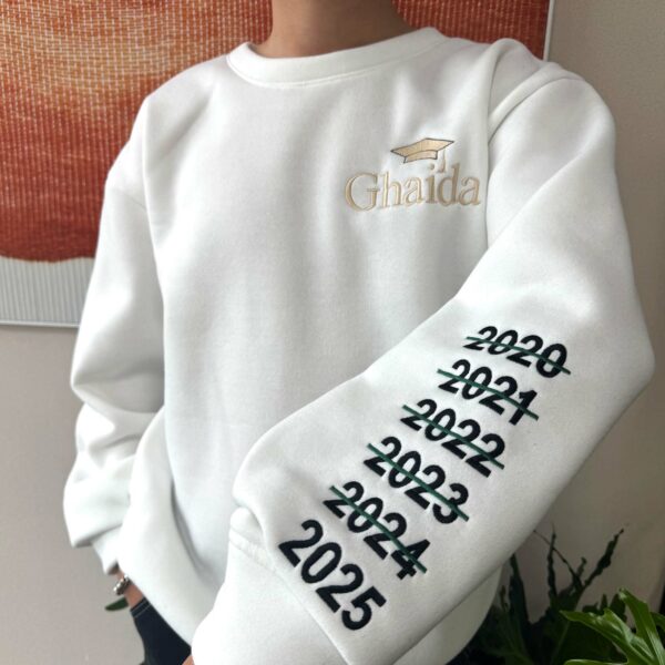 Graduation 2025 Customize Your Name – Embroidered Sweatshirt