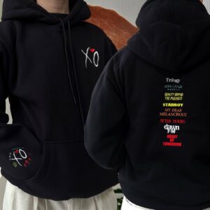 The Weekend Albums Symbols – 2 Sides Embroidered Hoodie