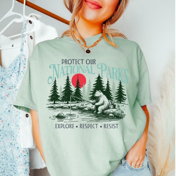 Protect Our National Parks Shirt, Anti Jump Sweatshirt, Bear National Parks Support – T-shirt