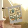 Resist Bear Garden Flag Banner, Whimsical Bear Protect National Parks