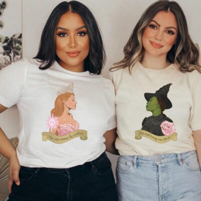 Glinda & Elphaba Wicked – Printed T-shirt/Sweatshirt/Hoodie