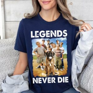 Retro 1990s Baseball Legends Never Die T-shirt
