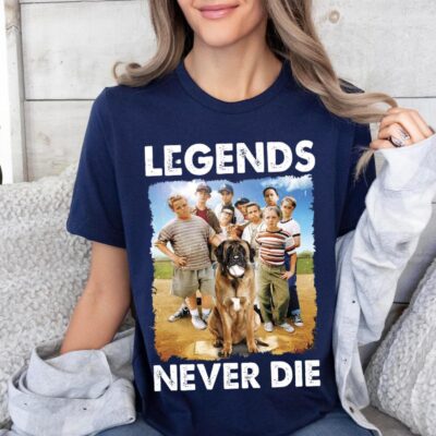 Retro 1990s Baseball Legends Never Die T-shirt