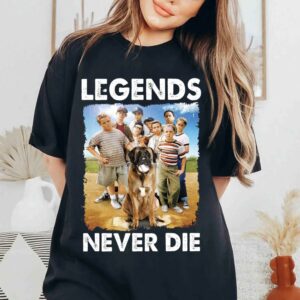 Retro 1990s Baseball Legends Never Die T-shirt