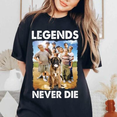 Retro 1990s Baseball Legends Never Die T-shirt