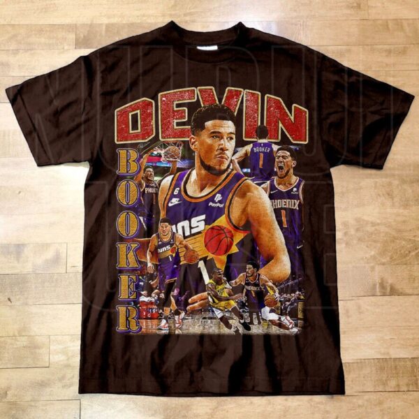 Vintage Style Devin Booker T Shirt, Basketball shirt, Classic 90s Graphic Tee, Unisex, Vintage Bootleg, Gift T-Shirt