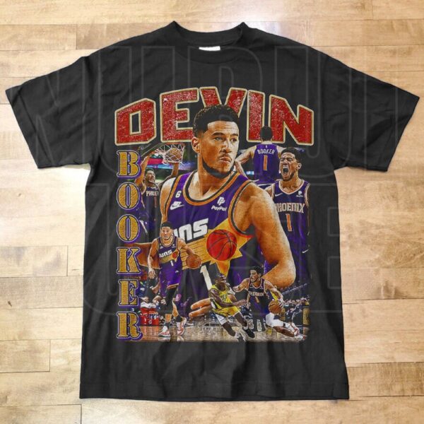 Vintage Style Devin Booker T Shirt, Basketball shirt, Classic 90s Graphic Tee, Unisex, Vintage Bootleg, Gift T-Shirt