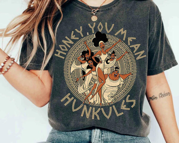 Diva The Muses Honey You Mean Hunkules Retro 90s Herculess Shirt, Unisex T-shirt Family, Matching Family Shirts, Vacation Trip Sweatshirt, Trip shirt, Trip Unisex T-shirt Family, Birthday Gift