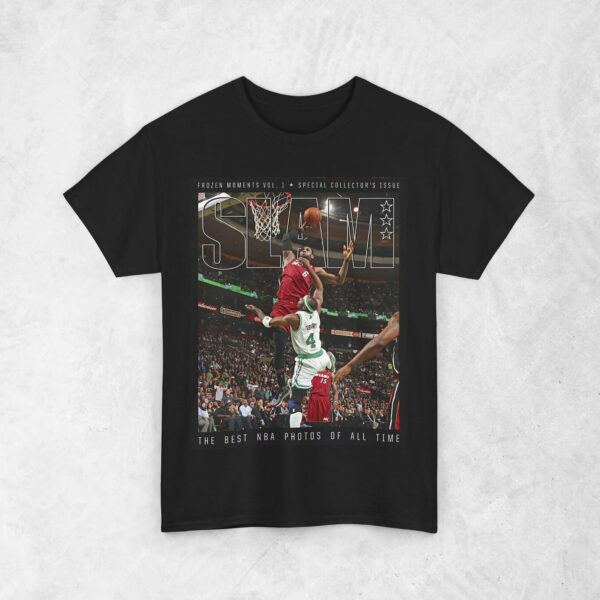 LeBron James “LBJ” Shirt, Miami Heat NBA SLAM Cover T-Shirt, Unisex Sports Tee, Vintage Retro Basketball Streetwear, Gift For Men, Dad, Guys T-Shirt