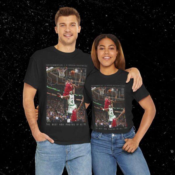 LeBron James “LBJ” Shirt, Miami Heat NBA SLAM Cover T-Shirt, Unisex Sports Tee, Vintage Retro Basketball Streetwear, Gift For Men, Dad, Guys T-Shirt