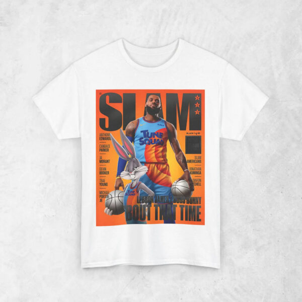 LeBron James “LBJ” Shirt, Space Jam NBA Slam Cover T-Shirt, Unisex Sports Tee, Vintage Retro Basketball Streetwear, Gift For Men, Dad, Guys