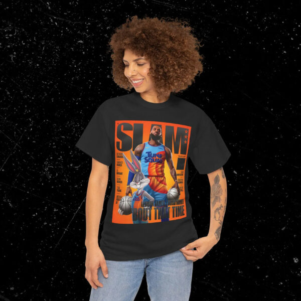 LeBron James “LBJ” Shirt, Space Jam NBA Slam Cover T-Shirt, Unisex Sports Tee, Vintage Retro Basketball Streetwear, Gift For Men, Dad, Guys