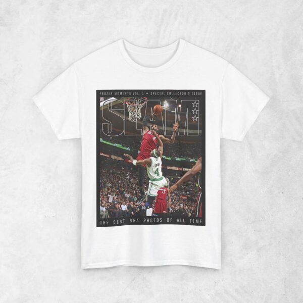LeBron James “LBJ” Shirt, Miami Heat NBA SLAM Cover T-Shirt, Unisex Sports Tee, Vintage Retro Basketball Streetwear, Gift For Men, Dad, Guys T-Shirt