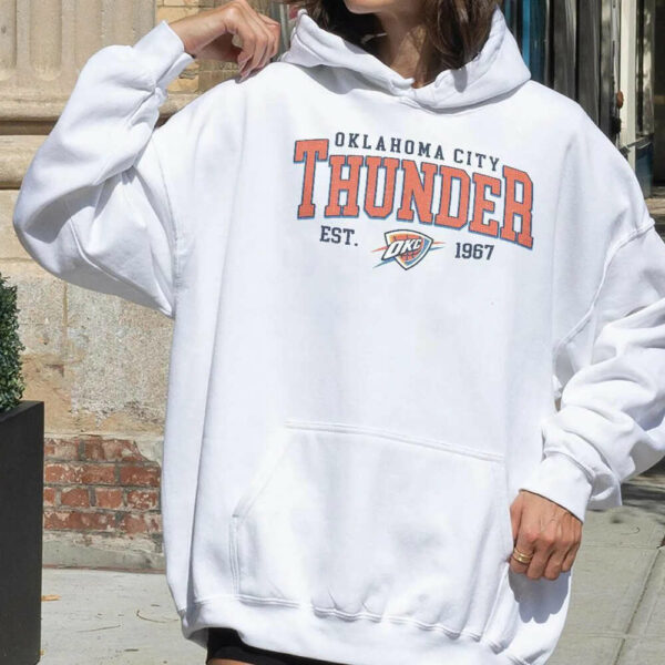 Vintage 90s Oklahoma City Thunder Shirt, Crewneck Thunder Sweatshirt, Hoodie Retro For Women And Men Basketball Christmas T-Shirt