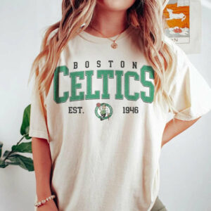Vintage 90s Boston Celtics Shirt, Crewneck Boston Celtics Sweatshirt, Christmas Gift For Celtics Fan, Basketball Sweatshirt T-Shirt