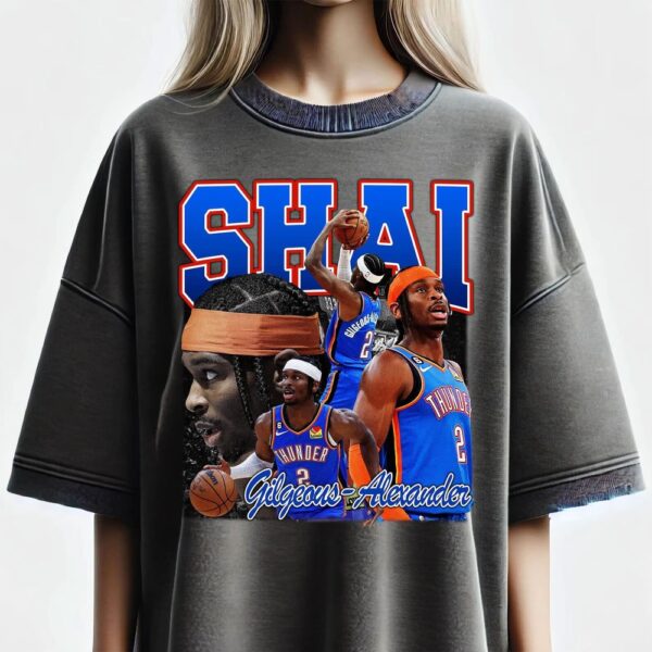 Shai Gilgeous-Alexander Shirt version 2, Basketball shirt, Classic 90s Graphic Tee, Unisex, Vintage Stlye Gift T-Shirt