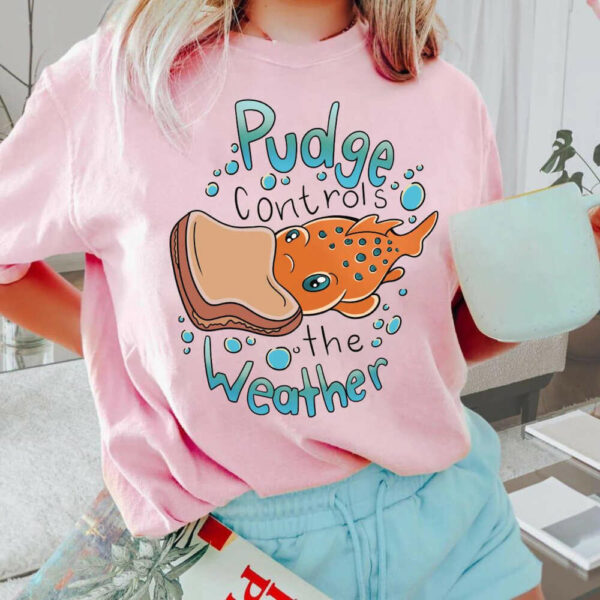 Pudge Controls The Weather LiL0 & St!tch T-Shirt, Unisex T-shirt Family, Matching Family Shirts, Vacation Trip Sweatshirt, Trip shirt