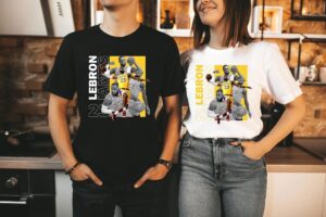 LeBron James Shirt Version 2, Miami Heat NBA SLAM Cover T-Shirt, Unisex Sports Tee, Vintage Retro Basketball Streetwear, Gift For Men, Dad, Guys T-Shirt