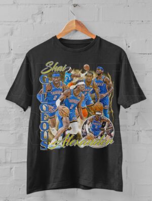 Shai Gilgeous-Alexander Shirt, Basketball shirt, Classic 90s Graphic Tee, Unisex, Vintage Stlye Gift, Retro T-Shirt