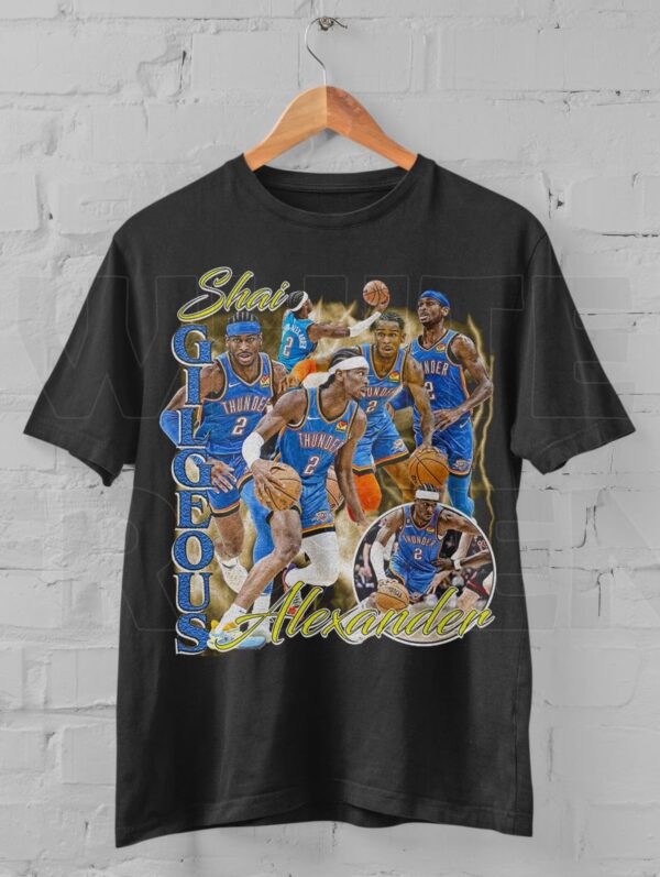 Shai Gilgeous-Alexander Shirt, Basketball shirt, Classic 90s Graphic Tee, Unisex, Vintage Stlye Gift, Retro T-Shirt