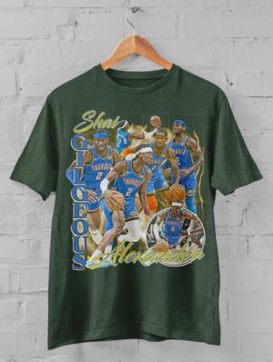 Shai Gilgeous-Alexander Shirt, Basketball shirt, Classic 90s Graphic Tee, Unisex, Vintage Stlye Gift, Retro T-Shirt