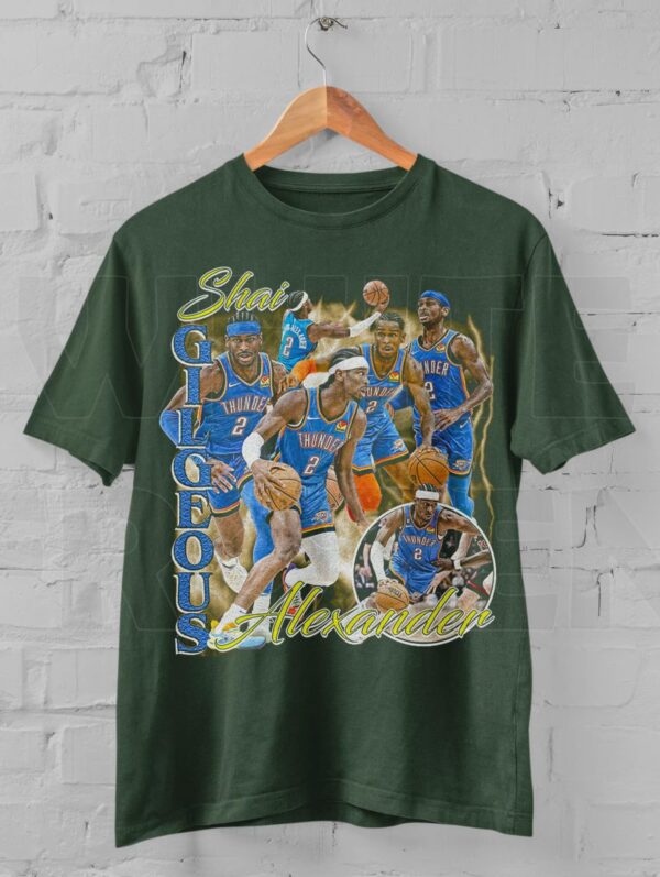 Shai Gilgeous-Alexander Shirt, Basketball shirt, Classic 90s Graphic Tee, Unisex, Vintage Stlye Gift, Retro T-Shirt