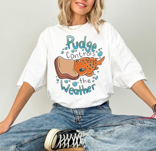 Pudge Controls The Weather LiL0 & St!tch T-Shirt, Unisex T-shirt Family, Matching Family Shirts, Vacation Trip Sweatshirt, Trip shirt