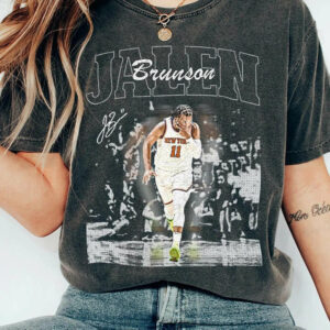 Vintage Jalen Brunson Shirt Version 2, New York Basketball Bootleg 90s Shirt