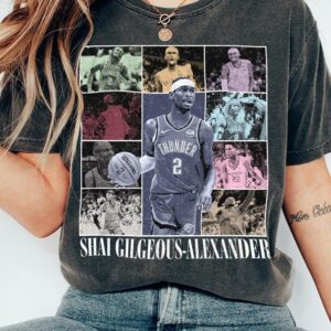 Shai Gilgeous-Alexander Shirt version 3, Basketball shirt, Classic 90s Graphic Tee, Unisex, Vintage Stlye Gift T-Shirt